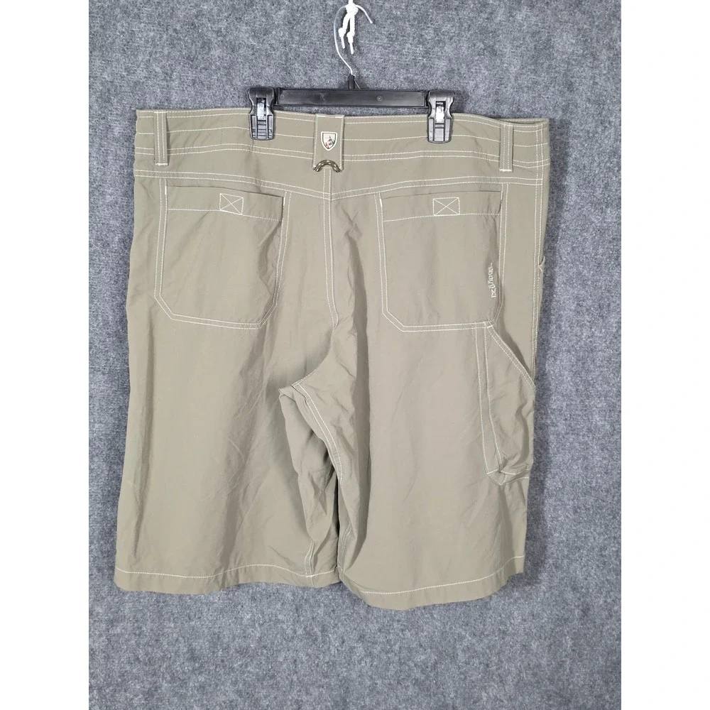 Kuhl Born In The Mountains Mens Khaki Hiking Shorts Sz 36 Utility Cargo Gorpcore
